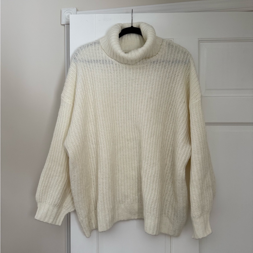 Old Navy Cream Cowl Neck Sweater